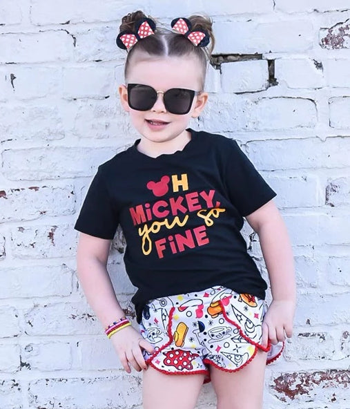 Oh Mickey You so Fine Kids Tee