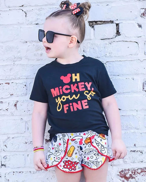 Oh Mickey You so Fine Kids Tee