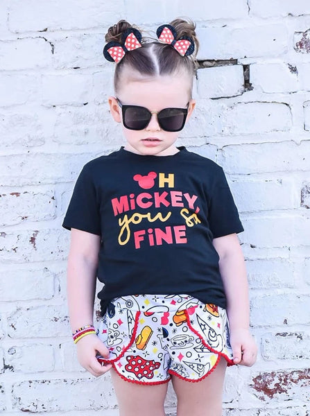 Oh Mickey You so Fine Kids Tee