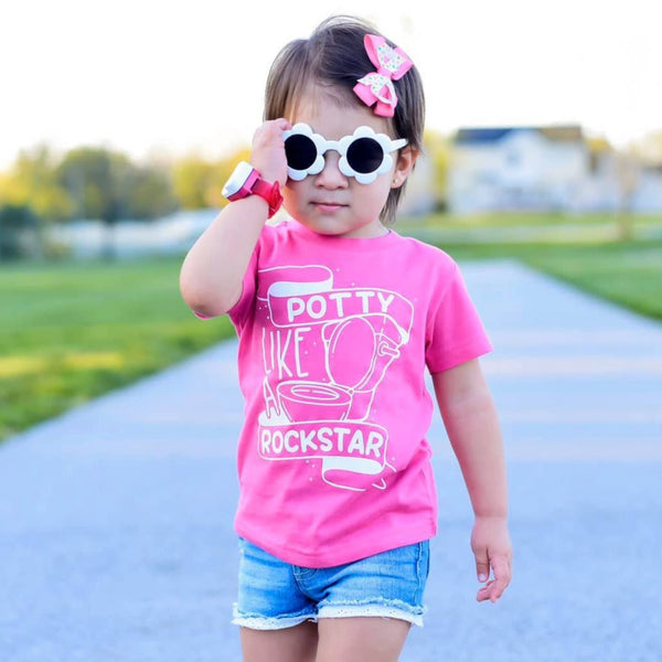 Potty Like a Rockstar Kids Tee