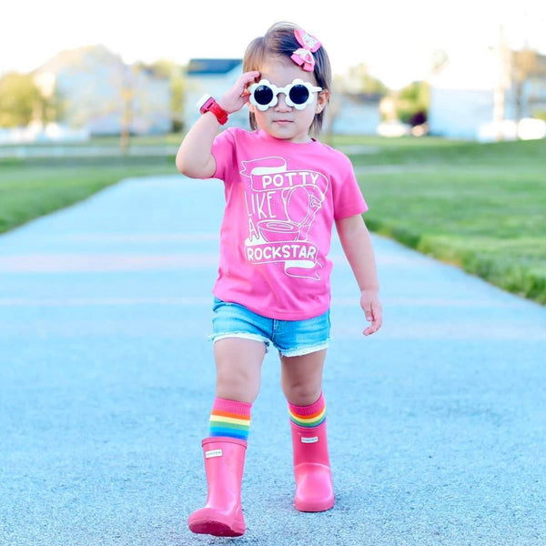 Potty Like a Rockstar Kids Tee