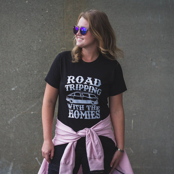 Road Tripping with the Homies Adult Unisex Tee