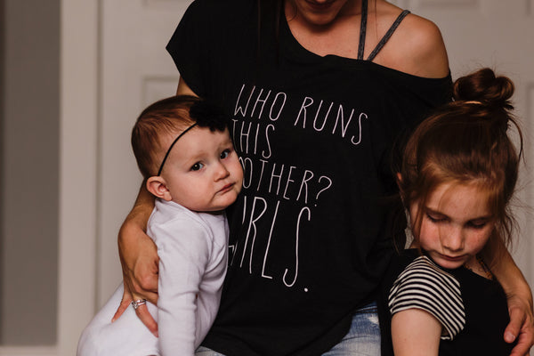 Who Runs This Mother? GIRLS -Adult Tee