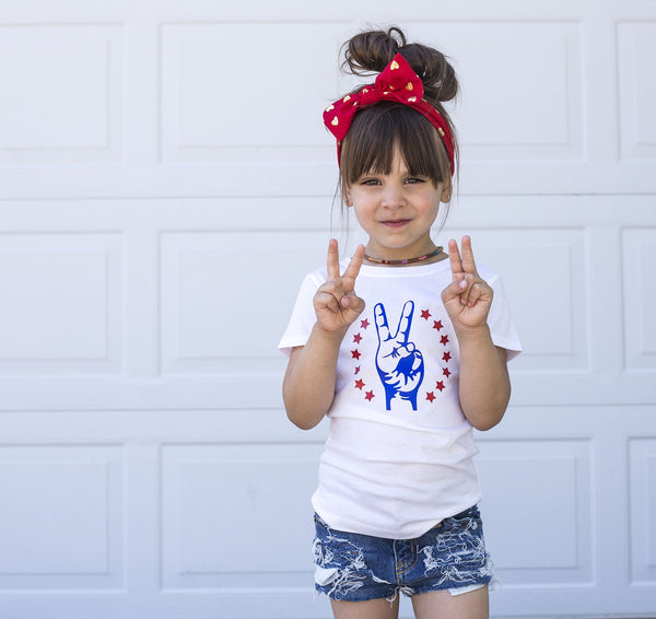 Patriotic Peace Tee/Onesie