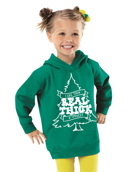 Real Thick & Sprucey© Kids Fleece Pullover Hoodie