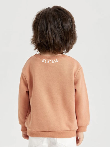 Pumpkin Toddler Fleece Crewneck Pullover Sweater