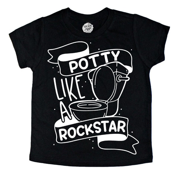 Potty Like a Rockstar Kids Tee