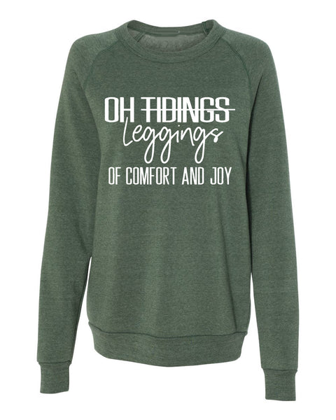 Oh Leggings of Comfort & Joy Adult Crewneck Sweatshirt