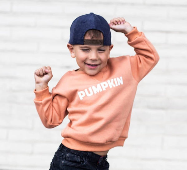 Pumpkin Toddler Fleece Crewneck Pullover Sweater