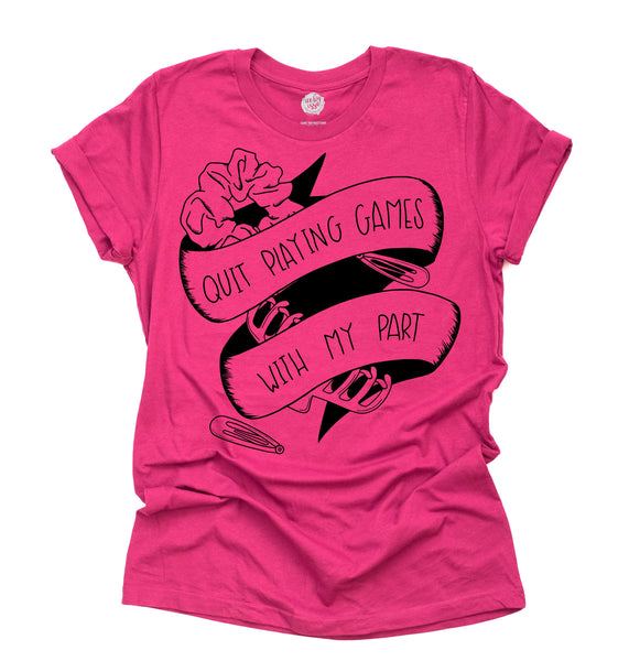 Quit Playing Games with my Part Adult Unisex Tee