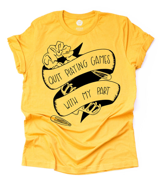 Quit Playing Games with my Part Adult Unisex Tee