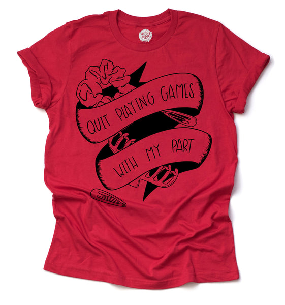 Quit Playing Games with my Part Adult Unisex Tee