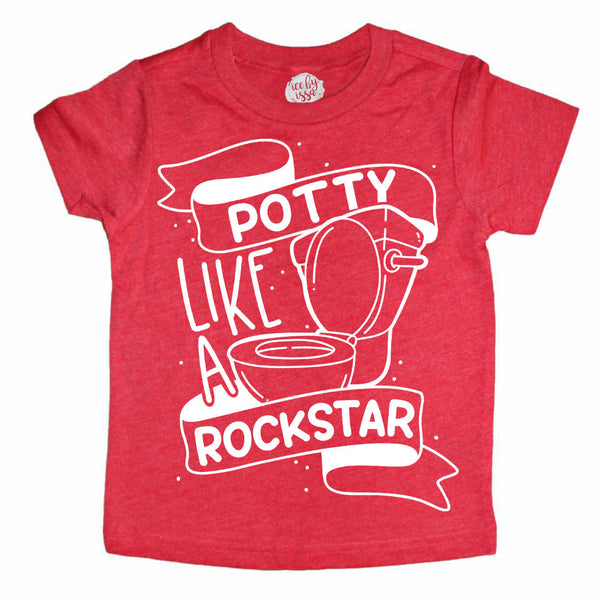 Potty Like a Rockstar Kids Tee