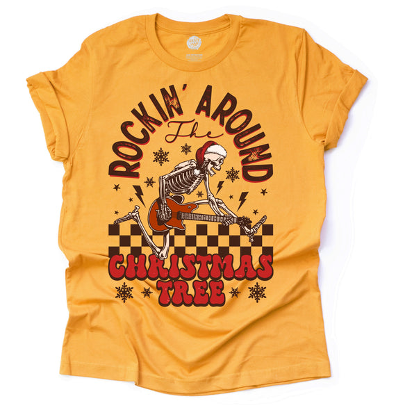 Rockin' Around the Christmas Tree Unisex Adult Tee