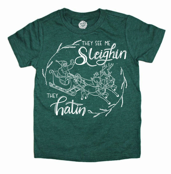 They See Me Sleighin Kids Tee/Raglan