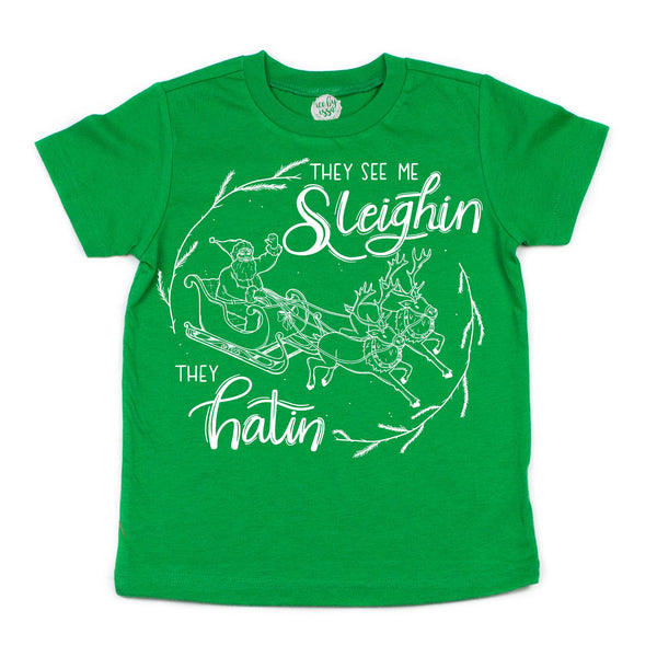 They See Me Sleighin Kids Tee/Raglan