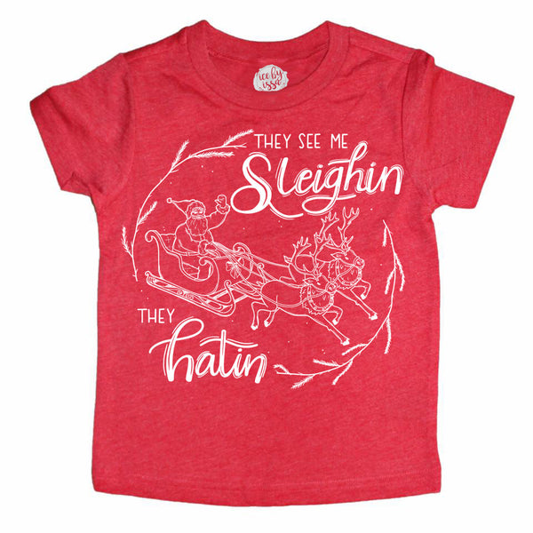 They See Me Sleighin Kids Tee/Raglan