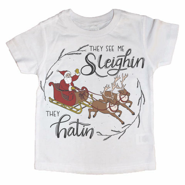 They See Me Sleighin Kids Tee/Raglan