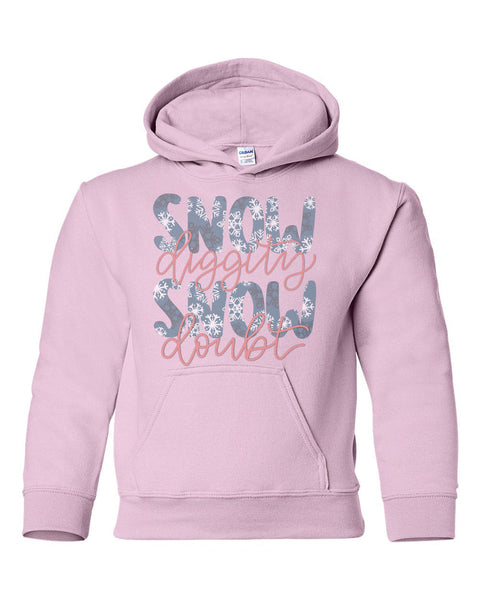 Snow Diggity Kids Hoodie Sweatshirt