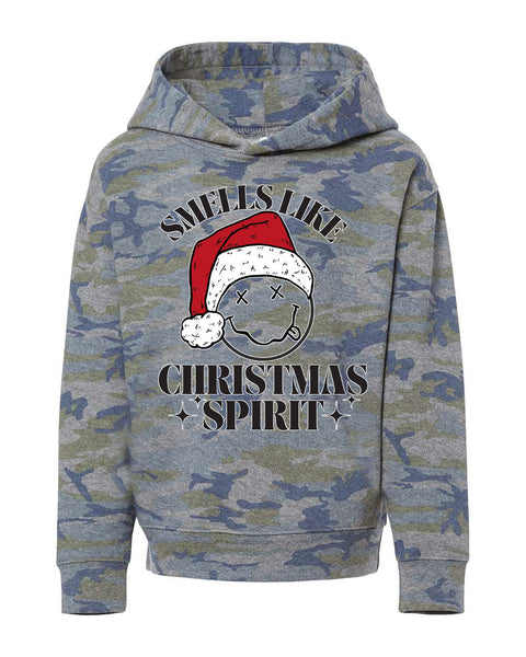 Smells Like Christmas Spirit Kids Fleece Pullover Crewneck Sweater/Hoodie