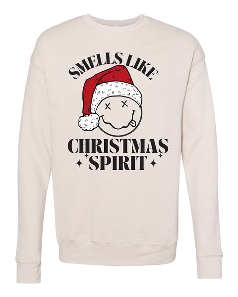 Smells Like Christmas Spirit Unisex Adult Crewneck Pullover