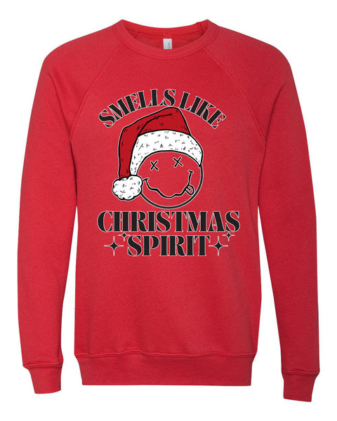 Smells Like Christmas Spirit Unisex Adult Crewneck Pullover