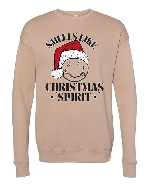 Smells Like Christmas Spirit Unisex Adult Crewneck Pullover