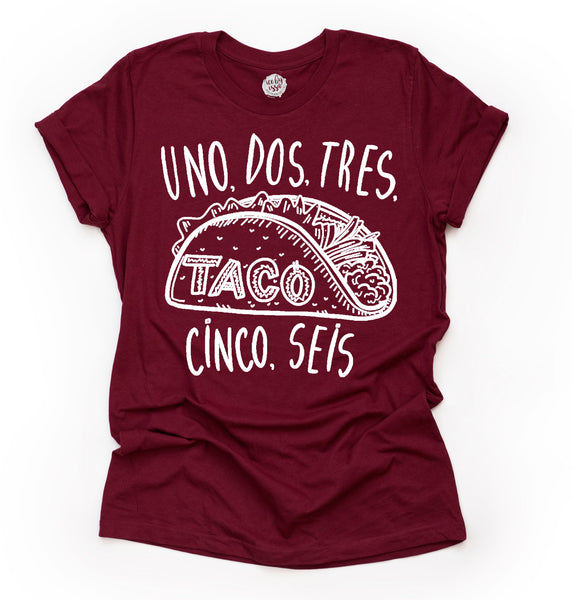 Taco Cinco Seis Adult Unisex Tee