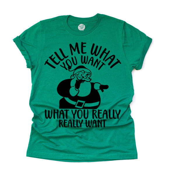 Tell Me What You Want Unisex Adult Tee/Raglan