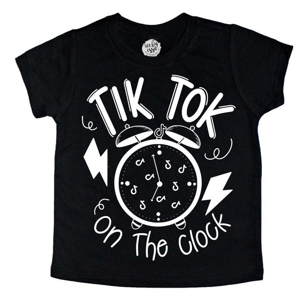 Tik Tok on the Clock Kids Tee