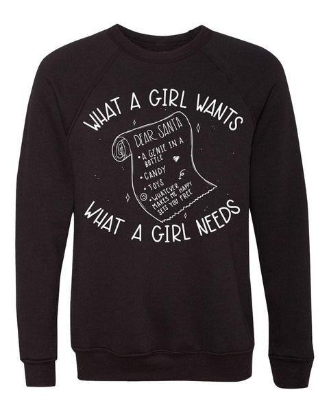 What a Girl Wants Unisex Adult Crewneck Sweatshirt