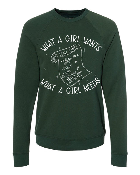 What a Girl Wants Unisex Adult Crewneck Sweatshirt