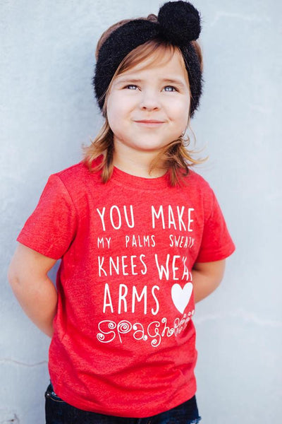 Em Valentine's Spaghetti Kids Tee