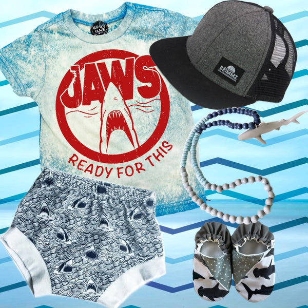 JAWS Ready for This© Colorwash™ Blue Tee