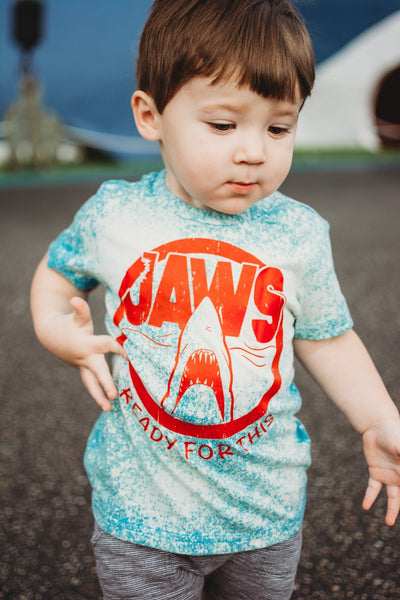 JAWS Ready for This© Colorwash™ Blue Tee