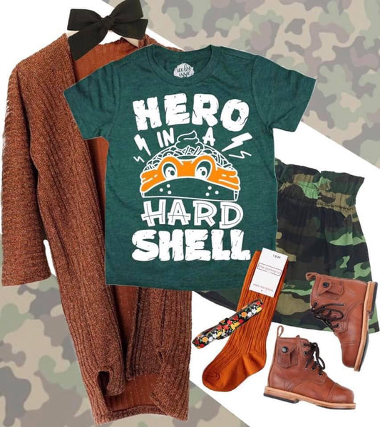 Hero in a Hard Shell Kids Tee