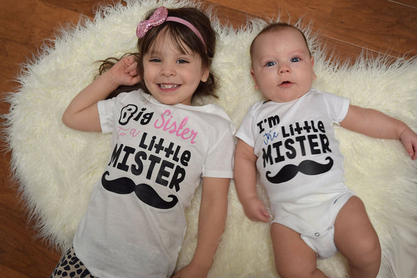 BIG Sister to a LITTLE Mister Set