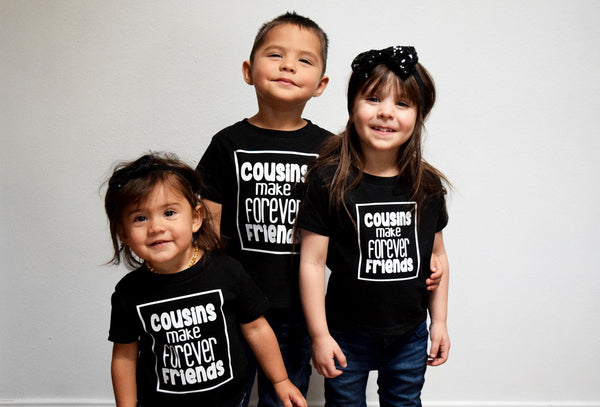 COUSINS make forever FRIENDS bodysuit