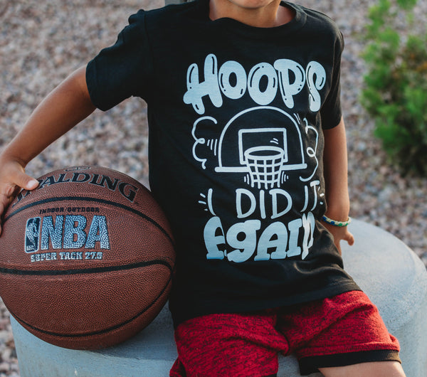 Hoops I did it Again™ Kids Basketball Tee