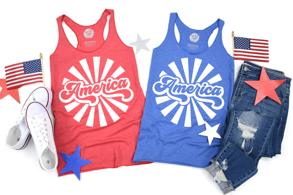 America Unisex Adult Tank/Tee (3 Styles!)