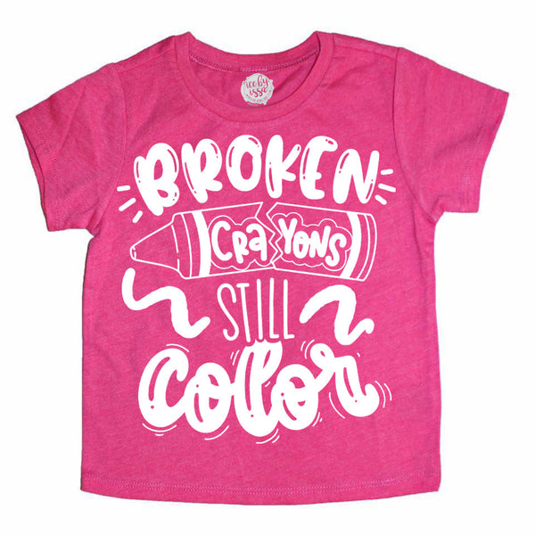 Broken Crayons Still Color Kids Tee