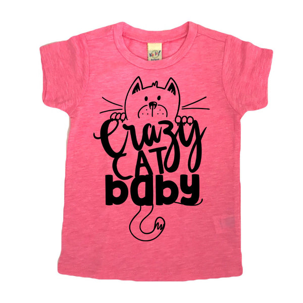 Crazy Cat Baby Kids Tee