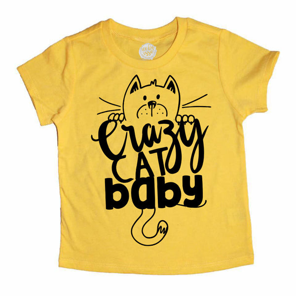 Crazy Cat Baby Kids Tee