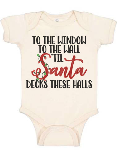 'Til Santa Decks These Halls Bodysuit