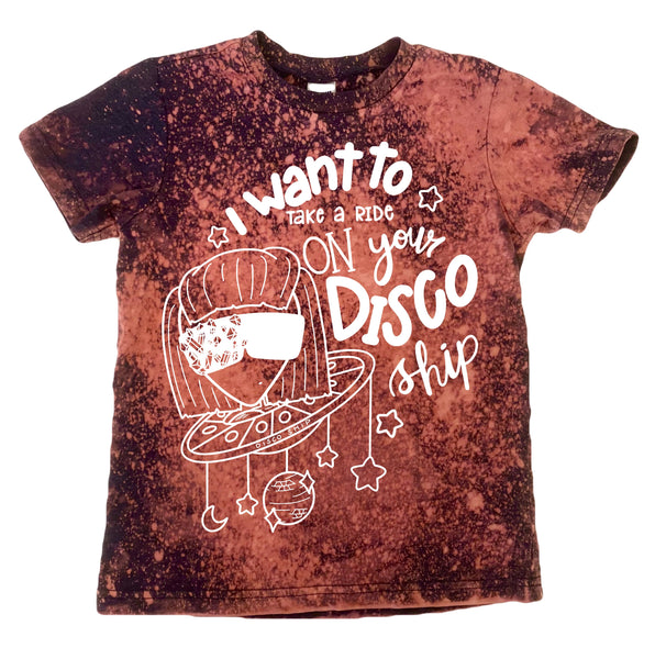 *LIMITED* GALAXYWASH Disco Ship Tee