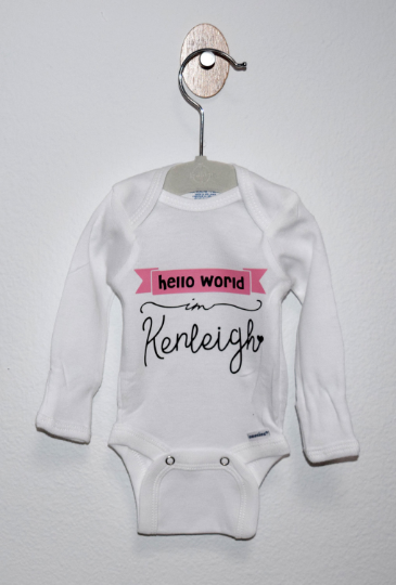 Custom Name Announcement Bodysuit