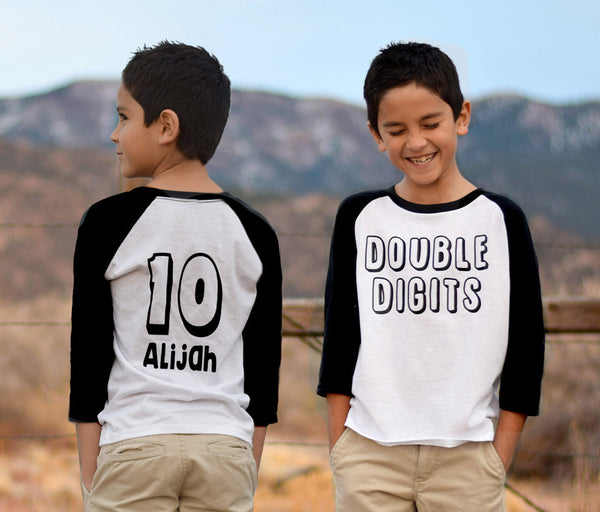 Double Digits Youth Baseball Tee