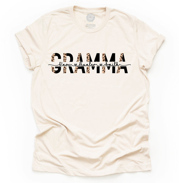 Custom MAMA/MIMI/GRANDMA/GRAMMA/NANA Unisex Adult Tee