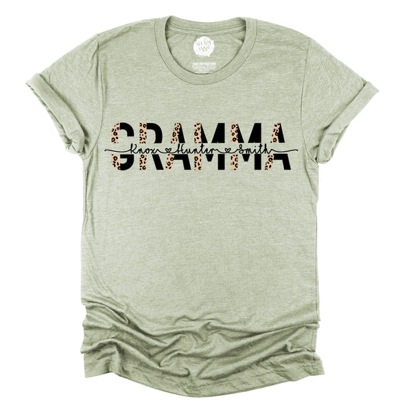 Custom MAMA/MIMI/GRANDMA/GRAMMA/NANA Unisex Adult Tee