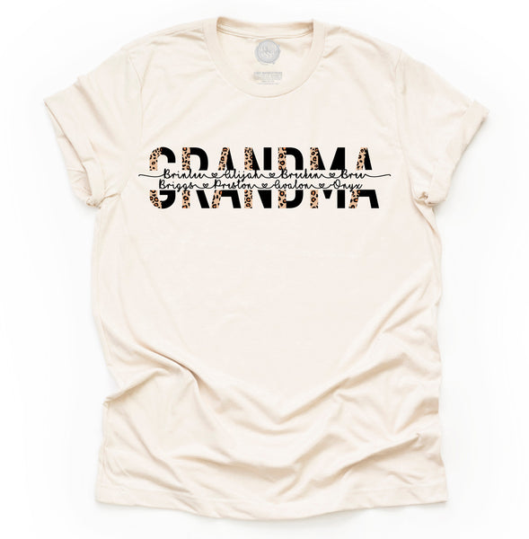 Custom MAMA/MIMI/GRANDMA/GRAMMA/NANA Unisex Adult Tee